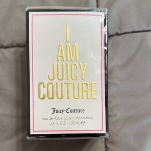 Juicy Couture I Am Juicy Perfume Box with Gold and Pink Accents